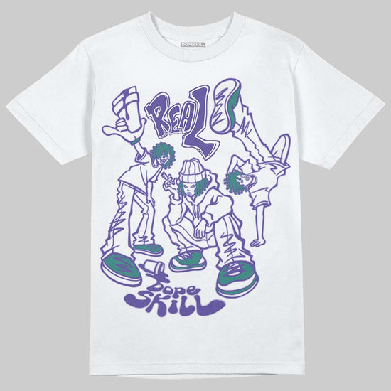 Jordan 5 OG “Grape” DopeSkill T-Shirt Real Y2K Players Graphic Streetwear - White