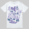 Jordan 5 OG “Grape” DopeSkill T-Shirt Real Y2K Players Graphic Streetwear - White