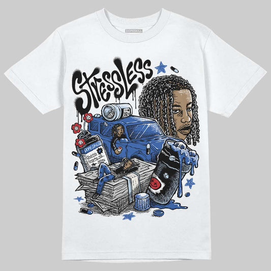 Awake NY x Jordan 5 Retro 'Black Racer Blue' DopeSkill T-Shirt Stressless Graphic Streetwear - White