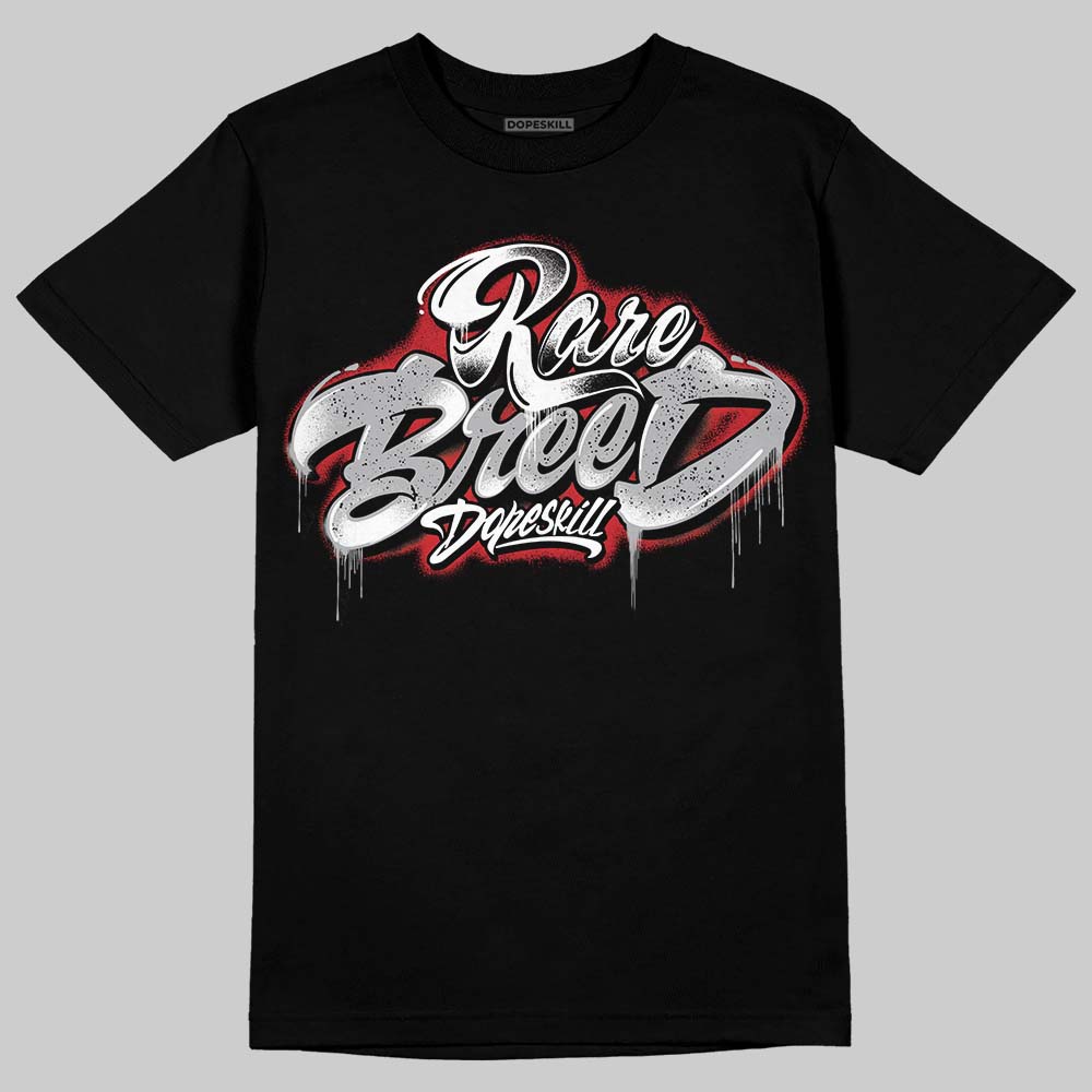Jordan 4 OG “White Cement” DopeSkill T-Shirt Rare Breed Type Graphic Streetwear - Black