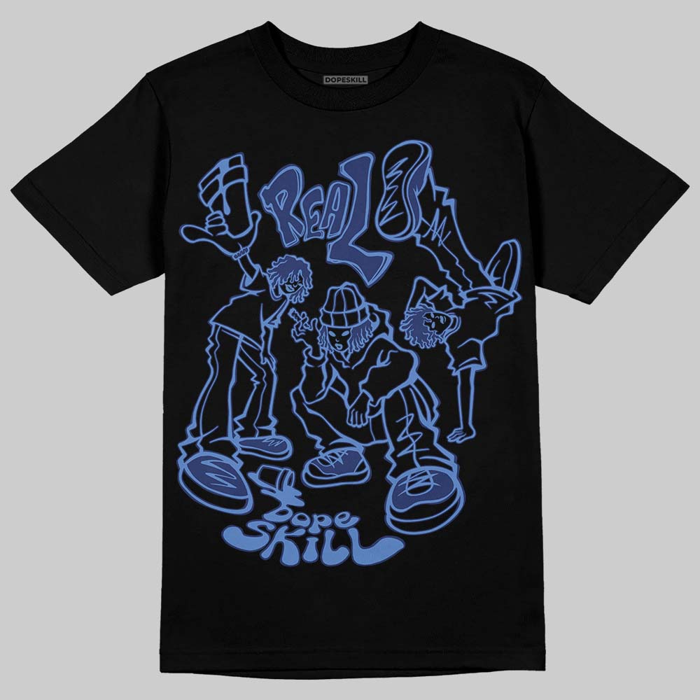 Jordan 1 High OG Rare Air "Deep Royal Blue" DopeSkill T-Shirt Real Y2K Players Graphic Streetwear - Black