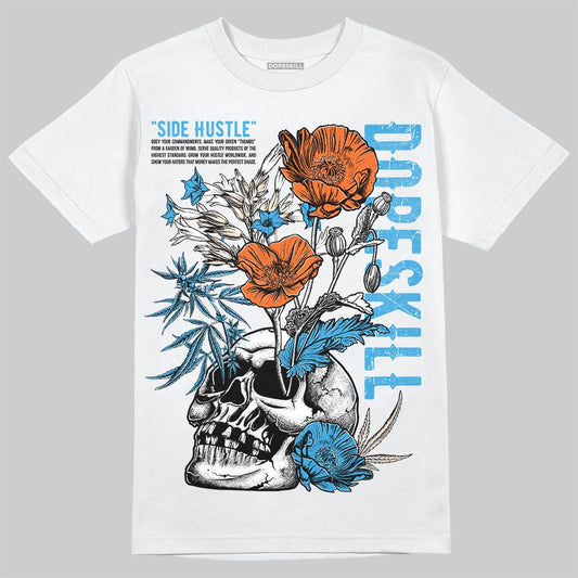 Jordan 1 High OG “UNC” Reimagined DopeSkill T-Shirt Side Hustle Graphic Streetwear - White