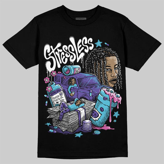 Jordan 8 Retro 'Aqua' 2025 DopeSkill T-Shirt Stressless Graphic Streetwear - Black