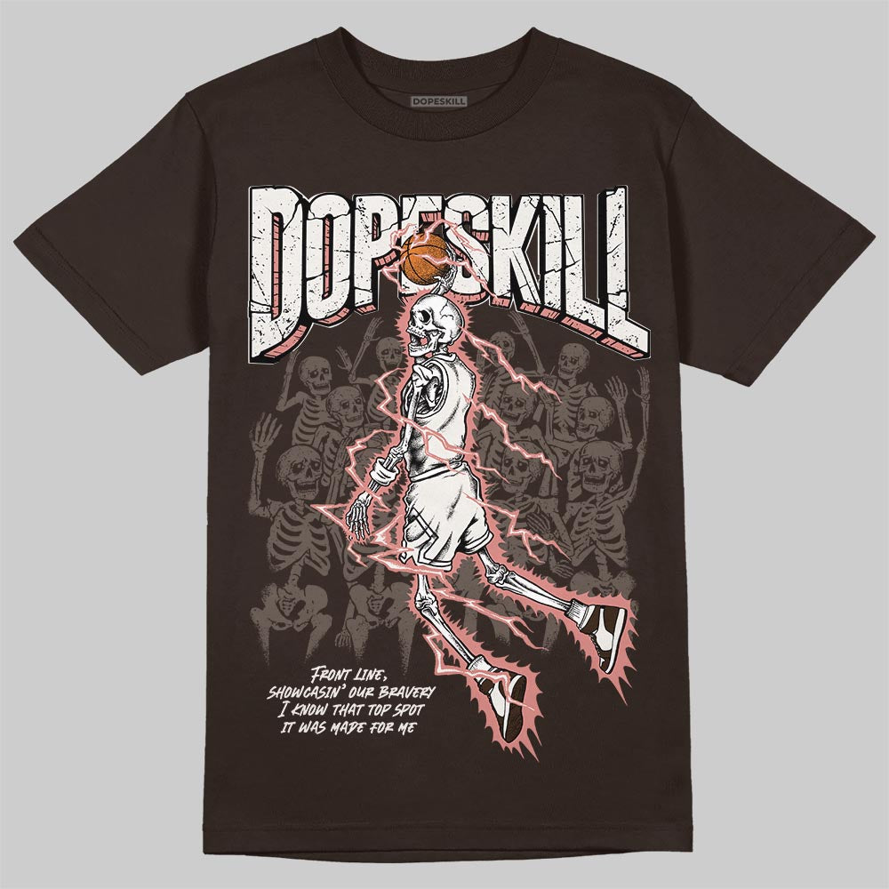 Jordan 1 High OG “Baroque Brown” DopeSkill T-Shirt Thunder Dunk Graphic Streetwear - Dark Chocolate