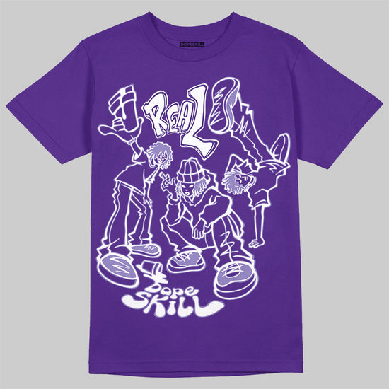 Jordan 5 OG “Grape” DopeSkill T-Shirt Real Y2K Players Graphic Streetwear - Purple