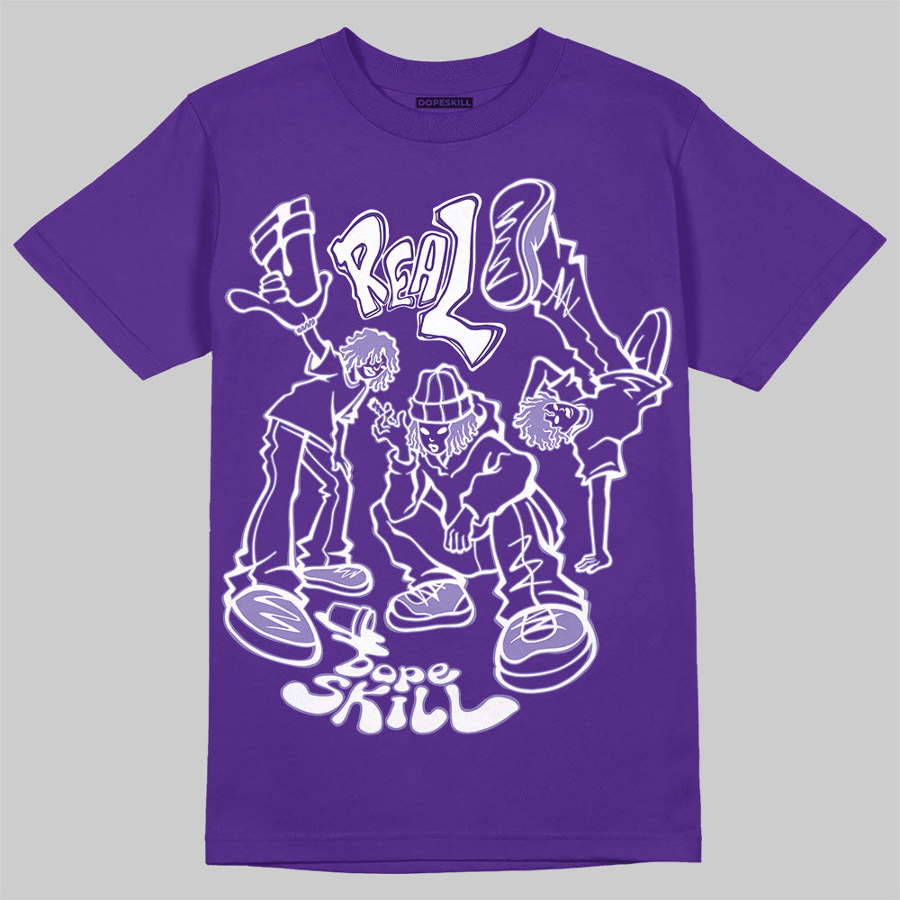 Jordan 5 OG “Grape” DopeSkill T-Shirt Real Y2K Players Graphic Streetwear - Purple