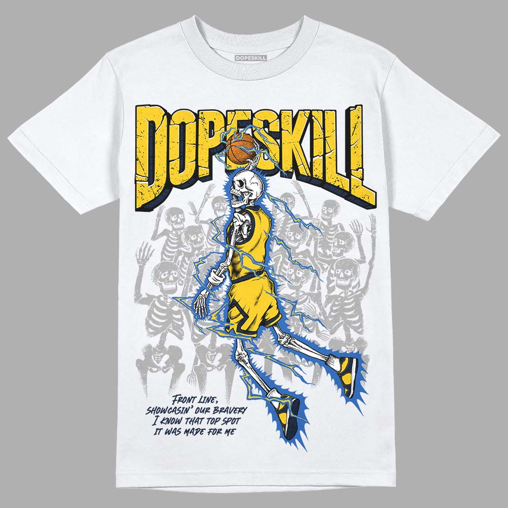 Dunk Low Vintage “Michigan” DopeSkill T-Shirt Thunder Dunk Graphic Streetwear - White