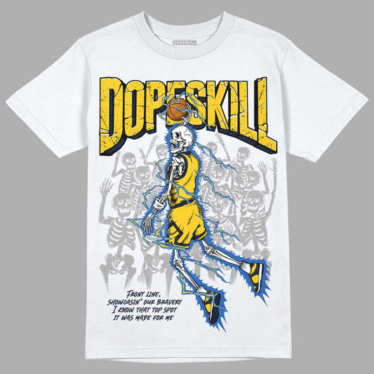Dunk Low Vintage “Michigan” DopeSkill T-Shirt Thunder Dunk Graphic Streetwear - White