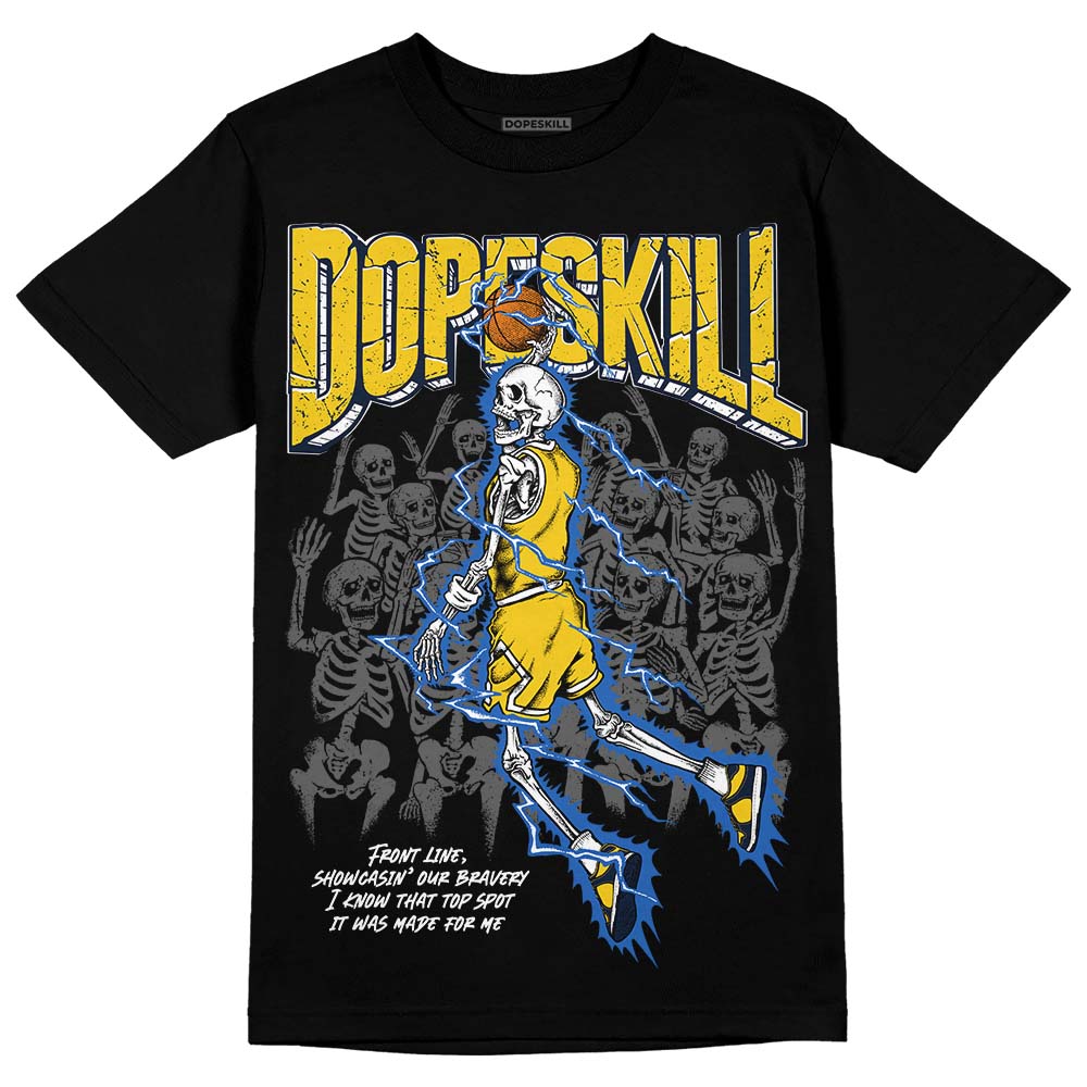 Dunk Low Vintage “Michigan” DopeSkill T-Shirt Thunder Dunk Graphic Streetwear - Black