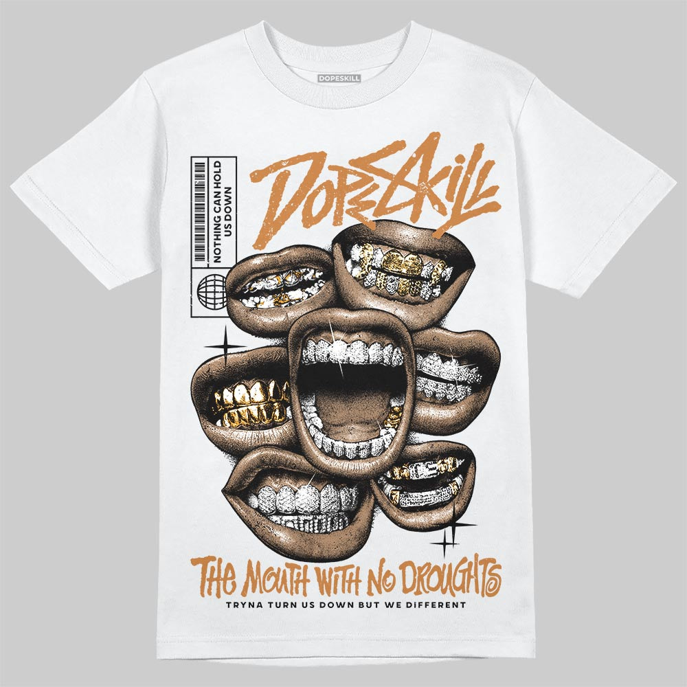 Jordan 14 Golf "US Open" DopeSkill T-Shirt The Mouth With No Droughts Graphic Streetwear - White