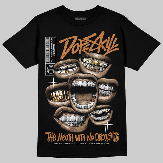 Jordan 14 Golf "US Open" DopeSkill T-Shirt The Mouth With No Droughts Graphic Streetwear - Black