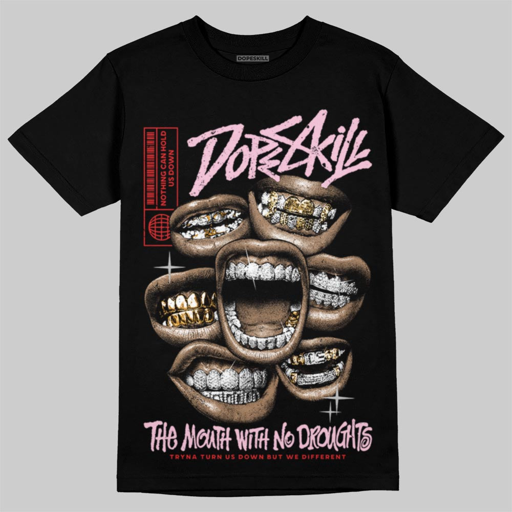 Awake NY x Air Jordan 5 Arctic Pink DopeSkill T-ShirtThe Mouth With No Droughts Graphic Streetwear - black
