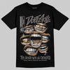 Jordan 4 Retro Cave Stone DopeSkill T-Shirt The Mouth With No Droughts Graphic Streetwear - Black