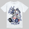 Jordan 1 High OG Rare Air "Deep Royal Blue" DopeSkill T-Shirt Smile Through The Pain Graphic Streetwear - White