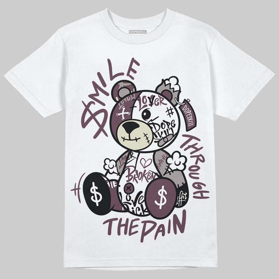 A Ma Maniére x Air Jordan 5 “Violet Ore” DopeSkill T-Shirt Smile Through The Pain Graphic Streetwear - White