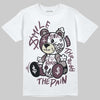 A Ma Maniére x Air Jordan 5 “Violet Ore” DopeSkill T-Shirt Smile Through The Pain Graphic Streetwear - White