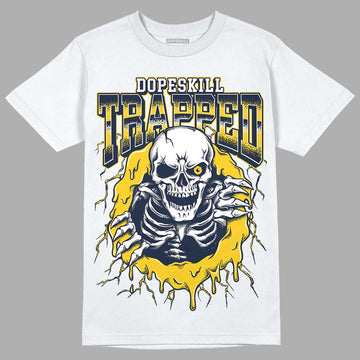 Dunk Low Vintage “Michigan” DopeSkill T-Shirt Trapped Halloween Graphic Streetwear - White