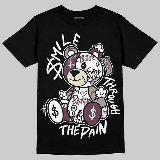 A Ma Maniére x Air Jordan 5 “Violet Ore” DopeSkill T-Shirt Smile Through The Pain Graphic Streetwear - Black
