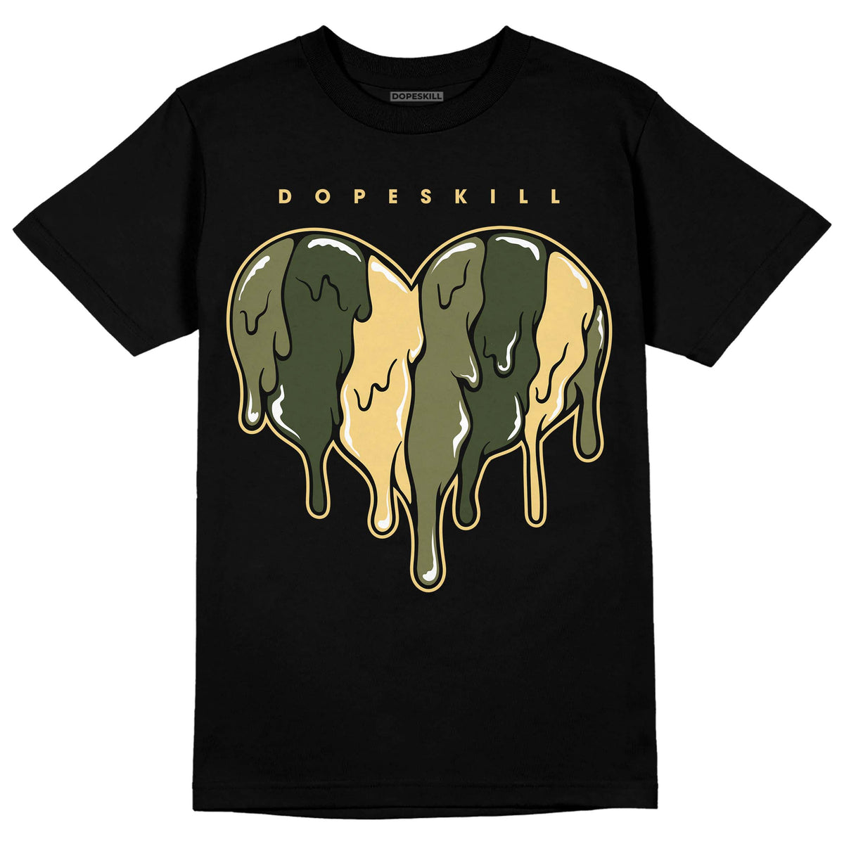 Craft Olive 4s DopeSkill TShirt Slime Drip Heart Graphic DOPESKILL
