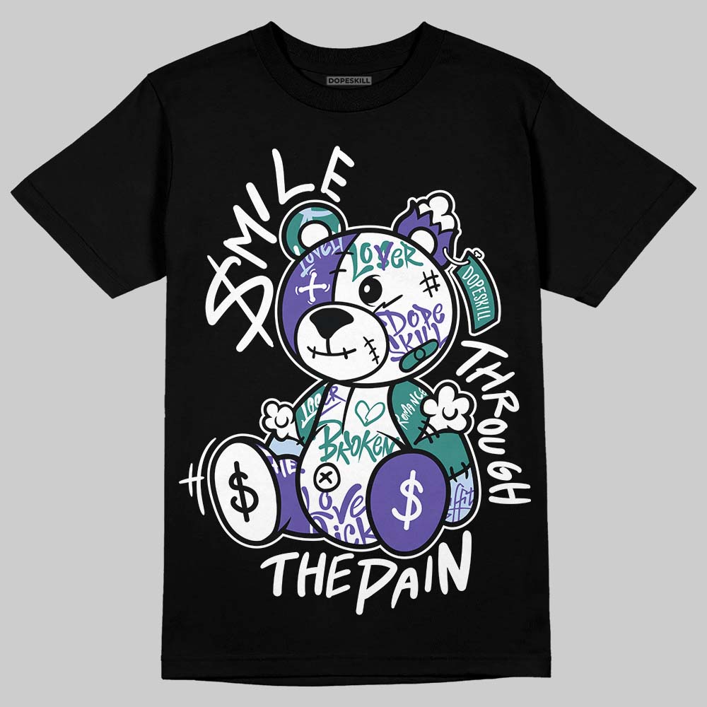 Jordan 5 OG “Grape” DopeSkill T-Shirt Smile Through The Pain Graphic Streetwear - Black
