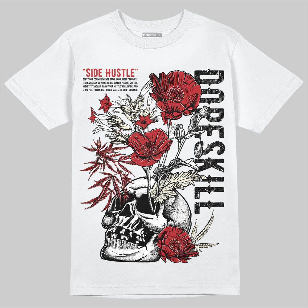 Jordan 1 Retro High OG Black Toe Reimagined DopeSkill T-Shirt Side Hustle Graphic Streetwear - White