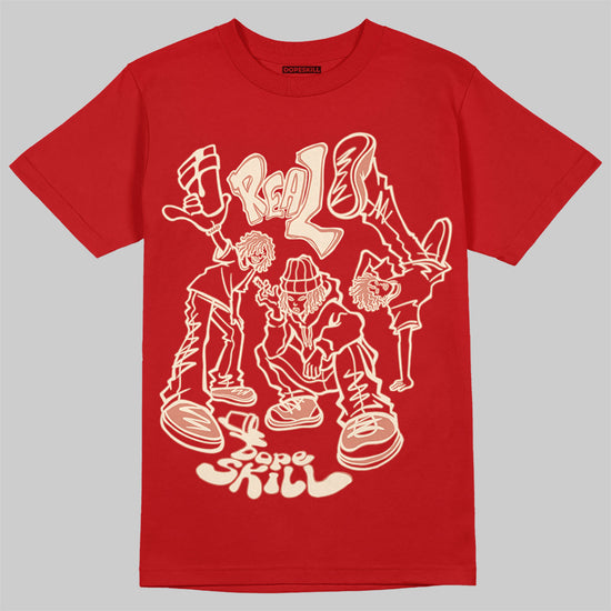 Jordan 1 Retro High OG Black Toe Reimagined DopeSkill T-Shirt Real Y2K Players Graphic Streetwear - Red