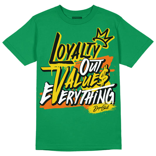 Green Sneakers DopeSkill Green T-shirt LOVE Graphic Streetwear