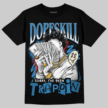 Jordan 3 Retro OG Rare Air DopeSkill T-Shirt Sorry I've Been Trappin Graphic Streetwear - Black