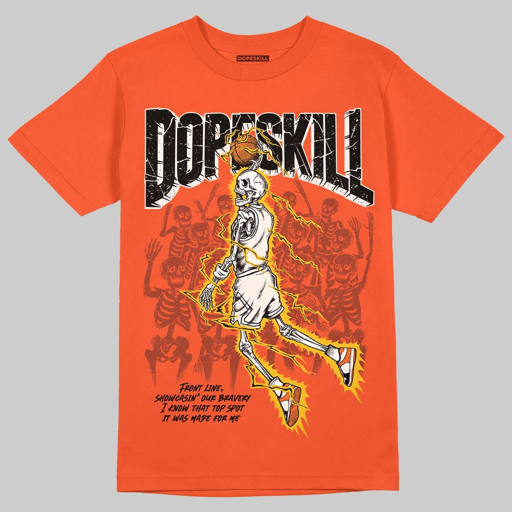 Jordan 1 Retro High OG Shattered Backboard (2025) DopeSkill T-Shirt Thunder Dunk Graphic Streetwear - orange
