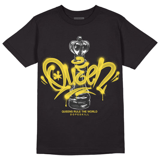 Jordan 11 Low 'Yellow Snakeskin' DopeSkill T-Shirt Queen Chess Graphic Streetwear - Black