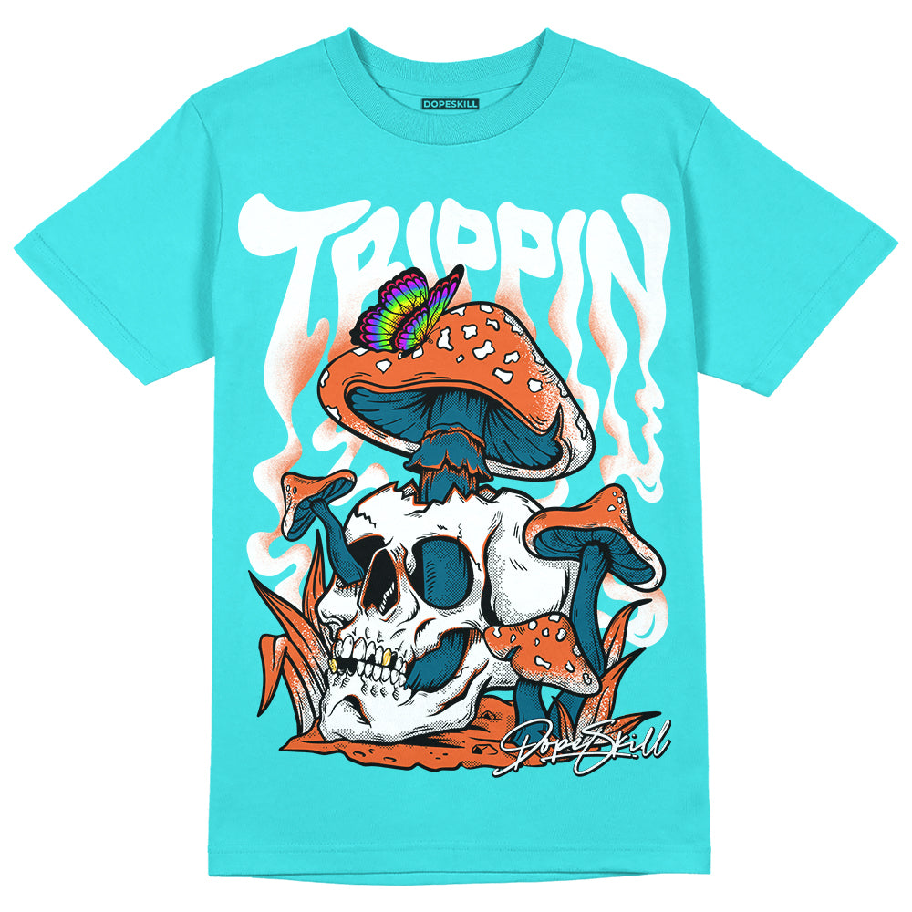 Dunk Low “Miami Dolphins” DopeSkill Tahiti Blue T-shirt Trippin Graphic Streetwear