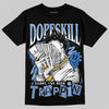 Jordan 4 WMNS 'Forget Me Not' DopeSkill T-Shirt Sorry I've Been Trappin Graphic Streetwear - Black