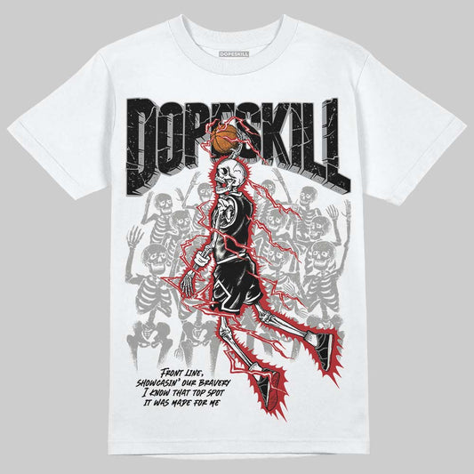 Nigel Sylvester x Jordan 1 Low OG “Nitro” DopeSkill T-Shirt Thunder Dunk Graphic Streetwear - White