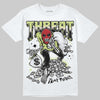 Jordan 5 “Luminous Green” DopeSkill T-Shirt Threat Graphic Streetwear - White