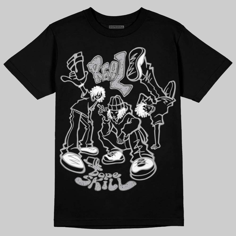 Jordan 4 OG “White Cement” DopeSkill T-Shirt Real Y2K Players Graphic Streetwear - Black