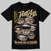 Quai 54 x Air Jordan 1 Retro Low OG Tour Yellow Black DopeSkill T-Shirt The Mouth With No Droughts Graphic Streetwear - Black