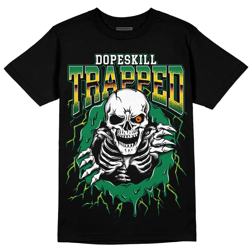 Green Sneakers DopeSkill T-Shirt Trapped Halloween Graphic Streetwear - Black