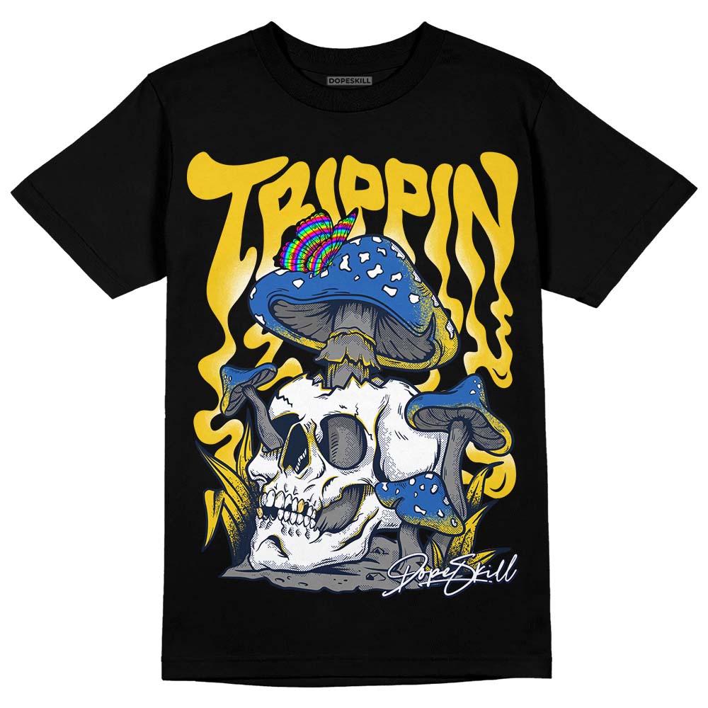 Dunk Low Vintage “Michigan” DopeSkill T-Shirt Trippin Graphic Streetwear - Black
