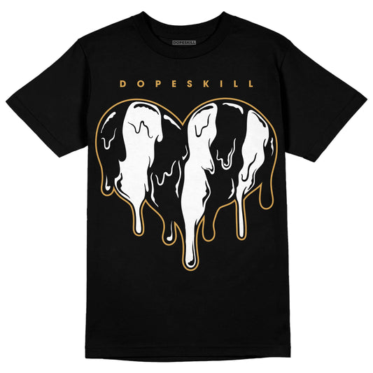 Jordan 11 "Gratitude" DopeSkill T-Shirt Slime Drip Heart Graphic Streetwear - Black