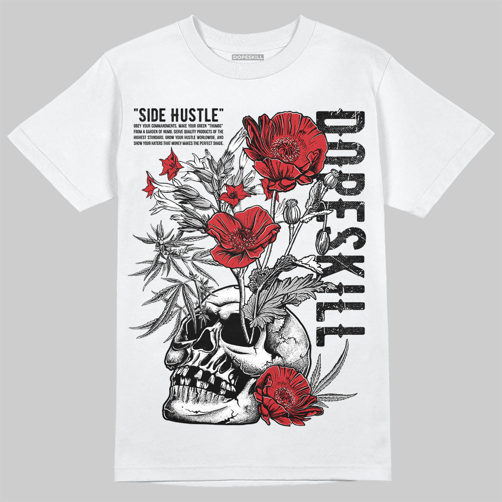 Jordan 3 OG “Black Cement” DopeSkill T-Shirt Side Hustle Graphic Streetwear - White