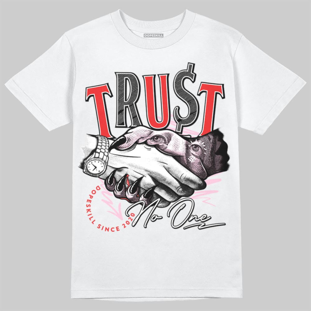 Awake NY x Air Jordan 5 Arctic Pink DopeSkill T-Shirt Trust No One Graphic Streetwear - White