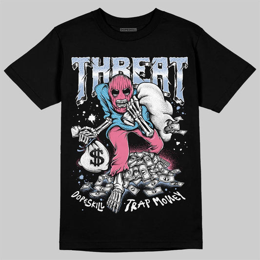 Jordan 3 GS “Cobalt Bliss” DopeSkill T-Shirt Threat Graphic Streetwear - Black