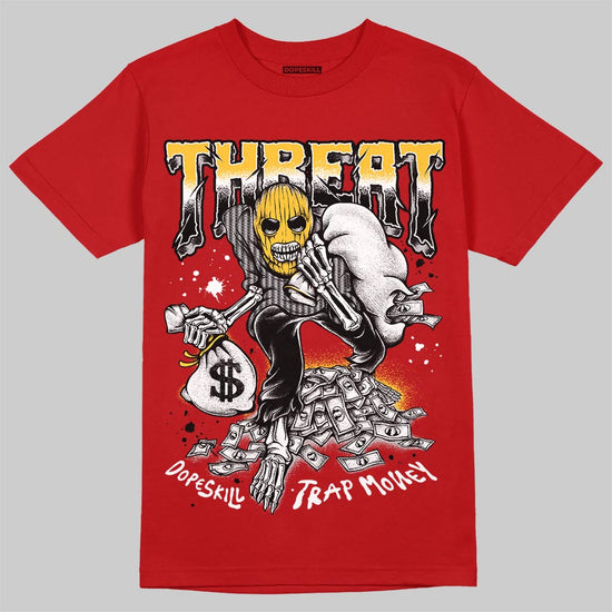Jordan 14 Retro Ferrari (2025) DopeSkill T-Shirt Threat Graphic Streetwear - Red