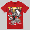 Jordan 14 Retro Ferrari (2025) DopeSkill T-Shirt Threat Graphic Streetwear - Red