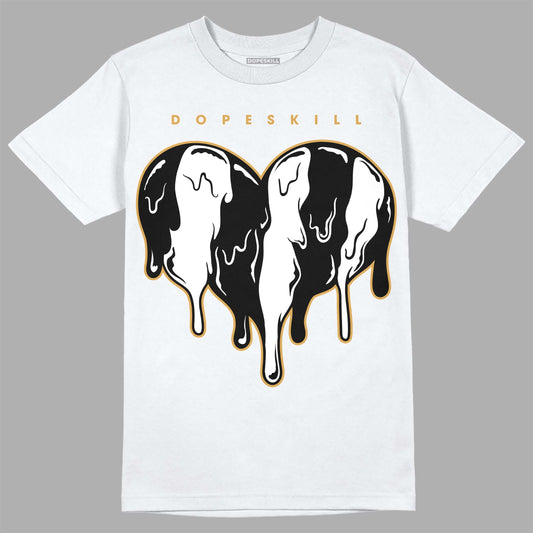 Jordan 11 "Gratitude" DopeSkill T-Shirt Slime Drip Heart Graphic Streetwear - White