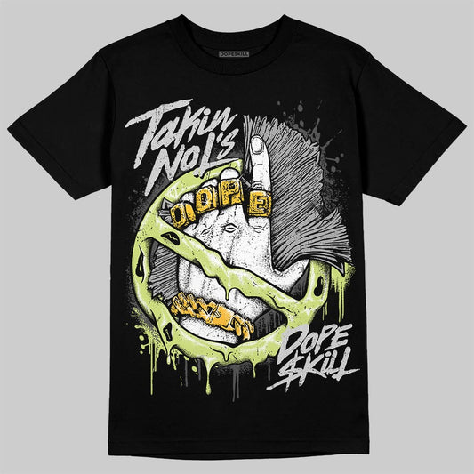 Jordan 4 GS “Light Lemon Twist” DopeSkill T-Shirt Takin No L's Graphic Streetwear - Black