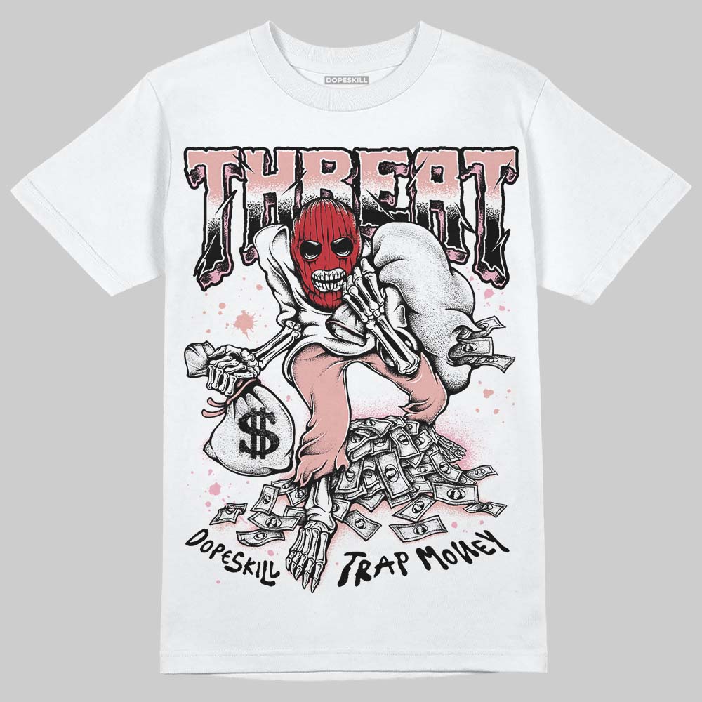 Jordan 1 Low OG “Rust Pink” DopeSkill T-Shirt Threat Graphic Streetwear - White