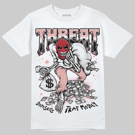 Jordan 1 Low OG “Rust Pink” DopeSkill T-Shirt Threat Graphic Streetwear - White
