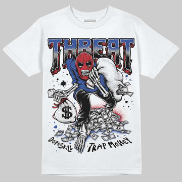 Jordan 4 “Rare Air” DopeSkill T-Shirt Threat Graphic Streetwear - White