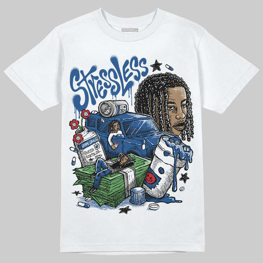 Jordan 1 Low OG “Storm Blue” DopeSkill T-Shirt Stressless Graphic Streetwear - White